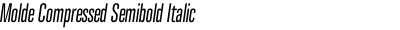 Molde Compressed Semibold Italic